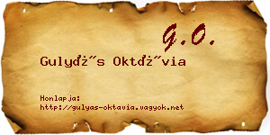 Gulyás Oktávia névjegykártya