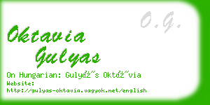 oktavia gulyas business card